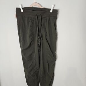 Womens Olive Green Studio Dance Lululemon Pants